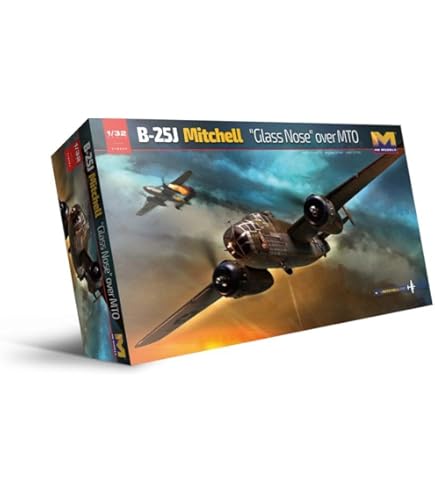 Amazon.com: HK Model 01E037 1/32 US Army B-25H Mitchell Gunship